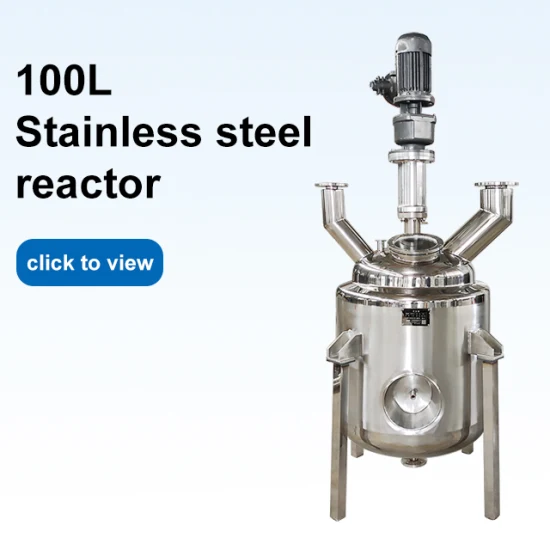 Chemischer 100-Liter-Edelstahlreaktor zum Destillieren von Glycerin